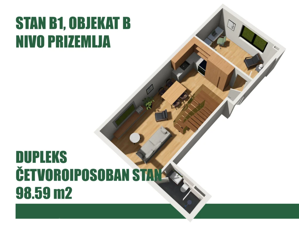 Četvorosoban dupleks B1